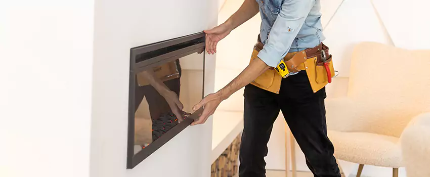 Metal Fireplace Installation in Napa, California