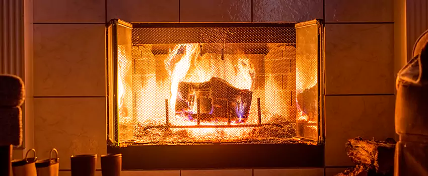 Mendota Hearth Landscape Fireplace Installation in Napa, California