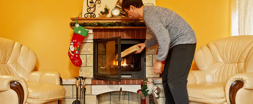 Rusted Metal Fireplace Restoration in Napa, California